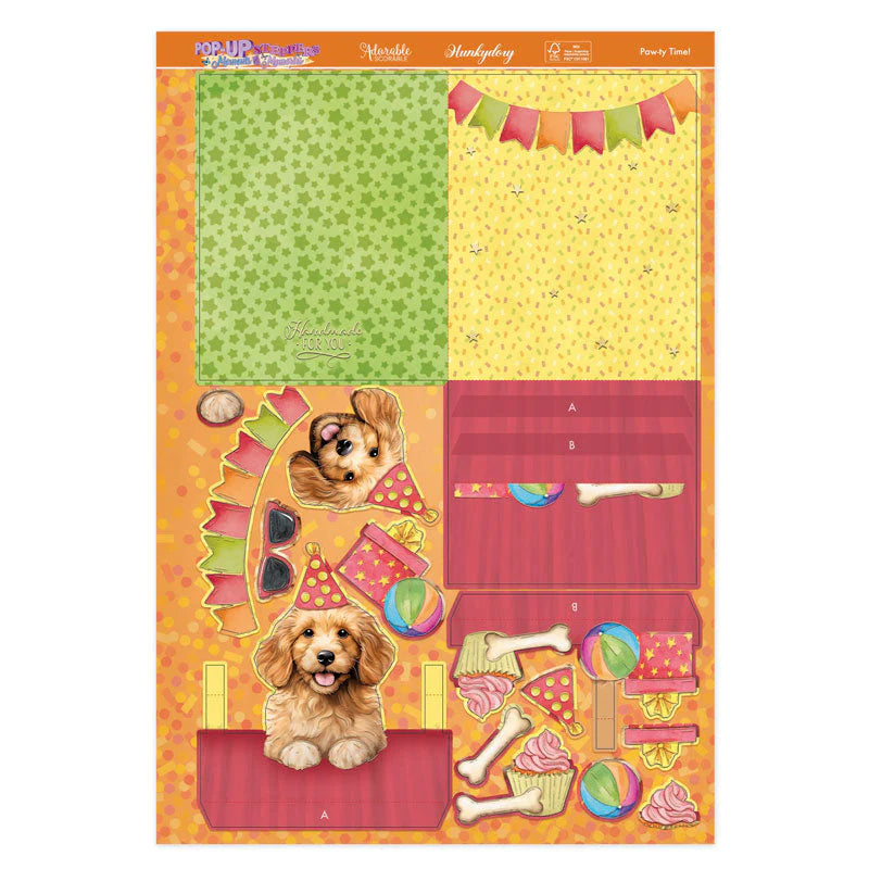 Hunkydory Crafts - Pop-Up Stepper Card - Paw-ty Time