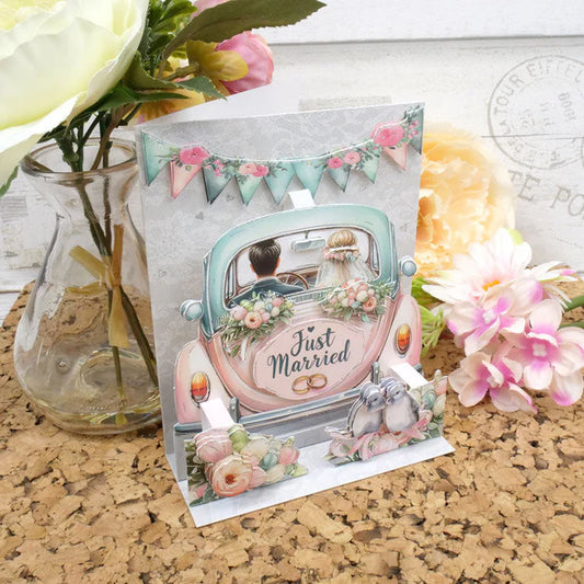 Hunkydory Crafts - Pop-Up Stepper Card - Just Married