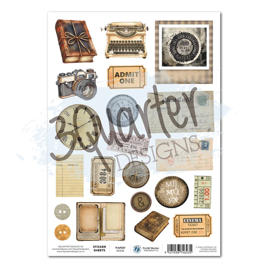3Quarter Designs - Sticker Sheet - Paper Tales
