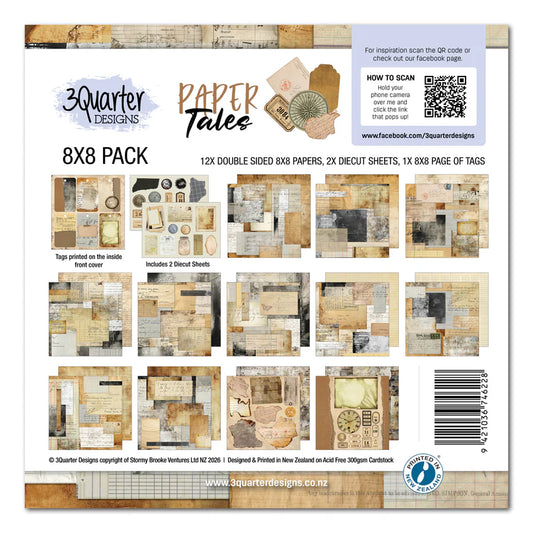 3Quarter Designs - 8x8 - Paper Tales