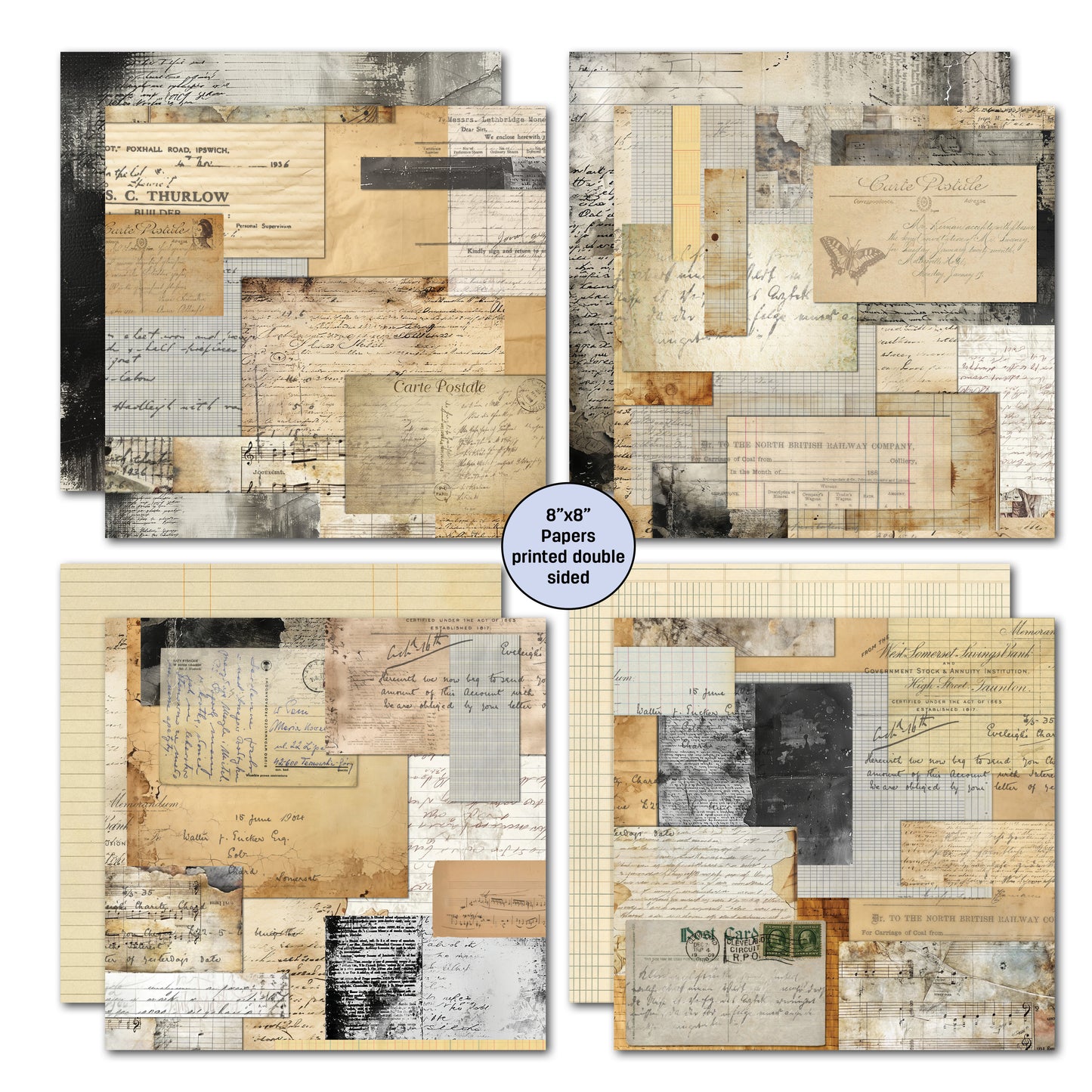 3Quarter Designs - 8x8 - Paper Tales