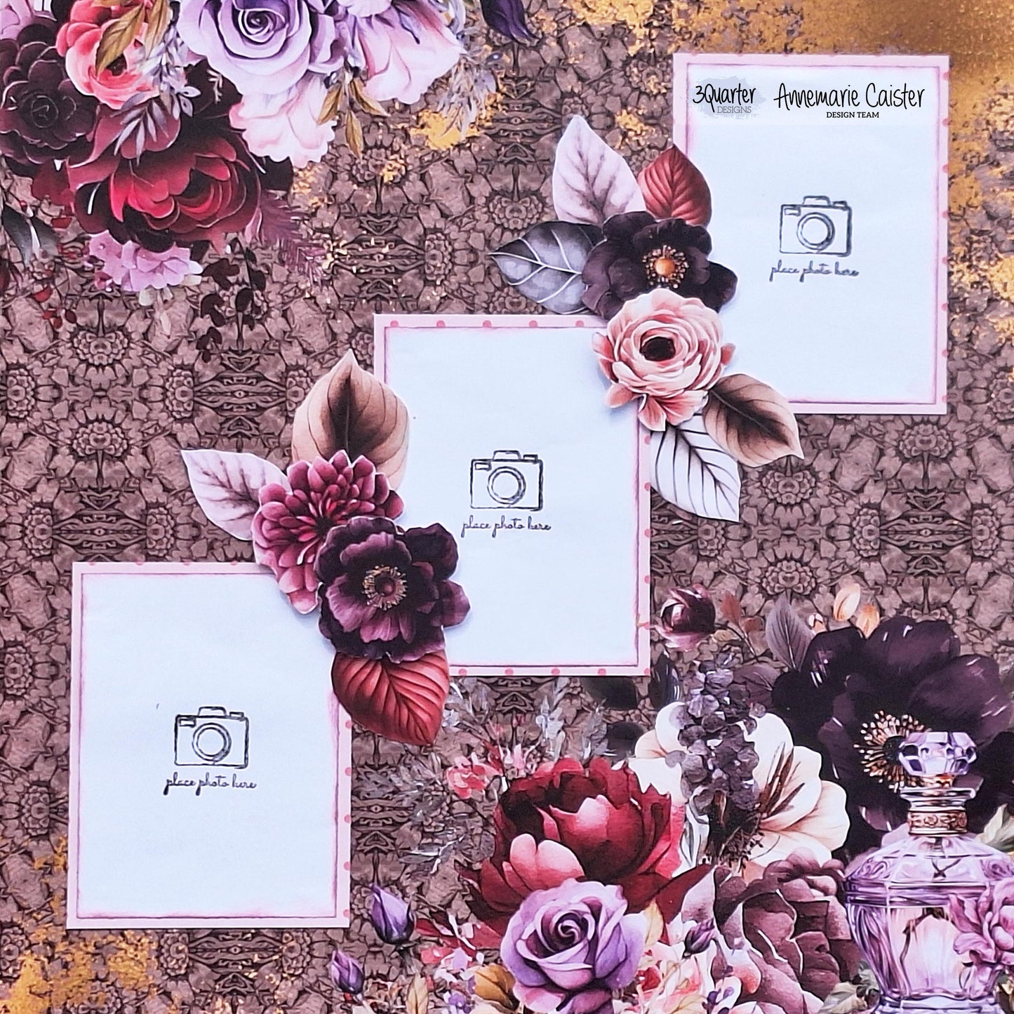 3Quarter Designs - Petal Serenade Scrapbooking Kit - By Annemarie