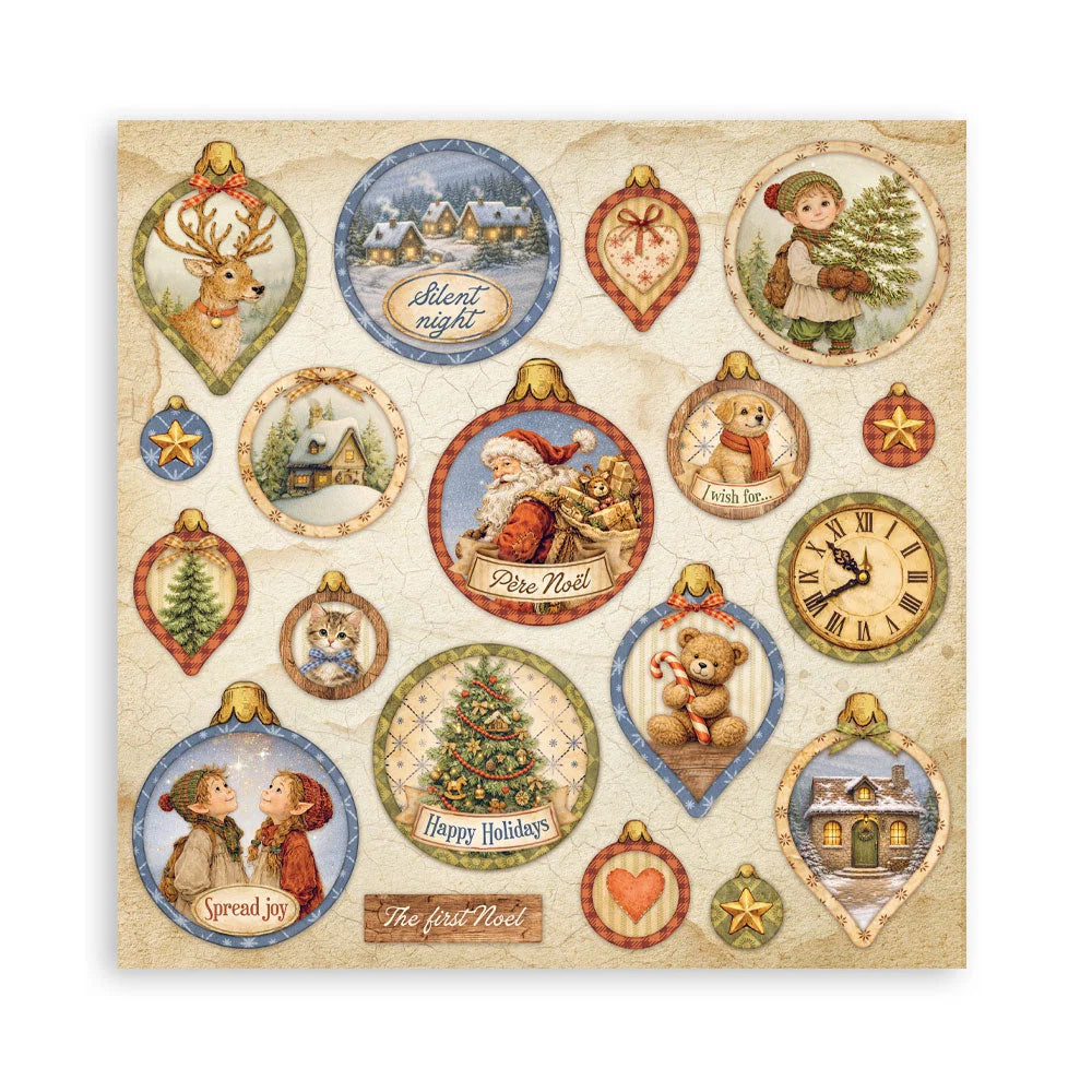 Stamperia - Scrapbooking Printed Pad (8"x8") Single Face - Silent Night (22/sheets)