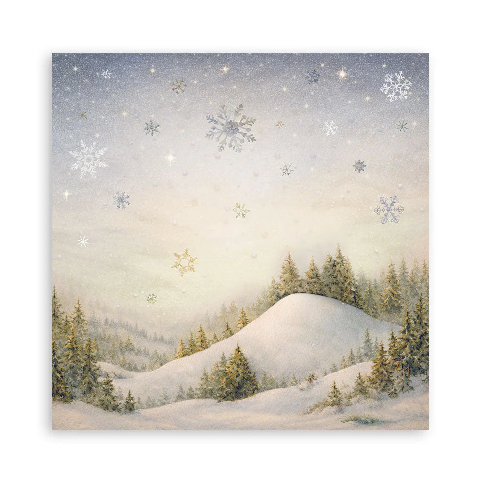 Stamperia - Scrapbooking Printed Pad For Art And Craft (12"x12") Single Face - Silent Night (22/sheets)