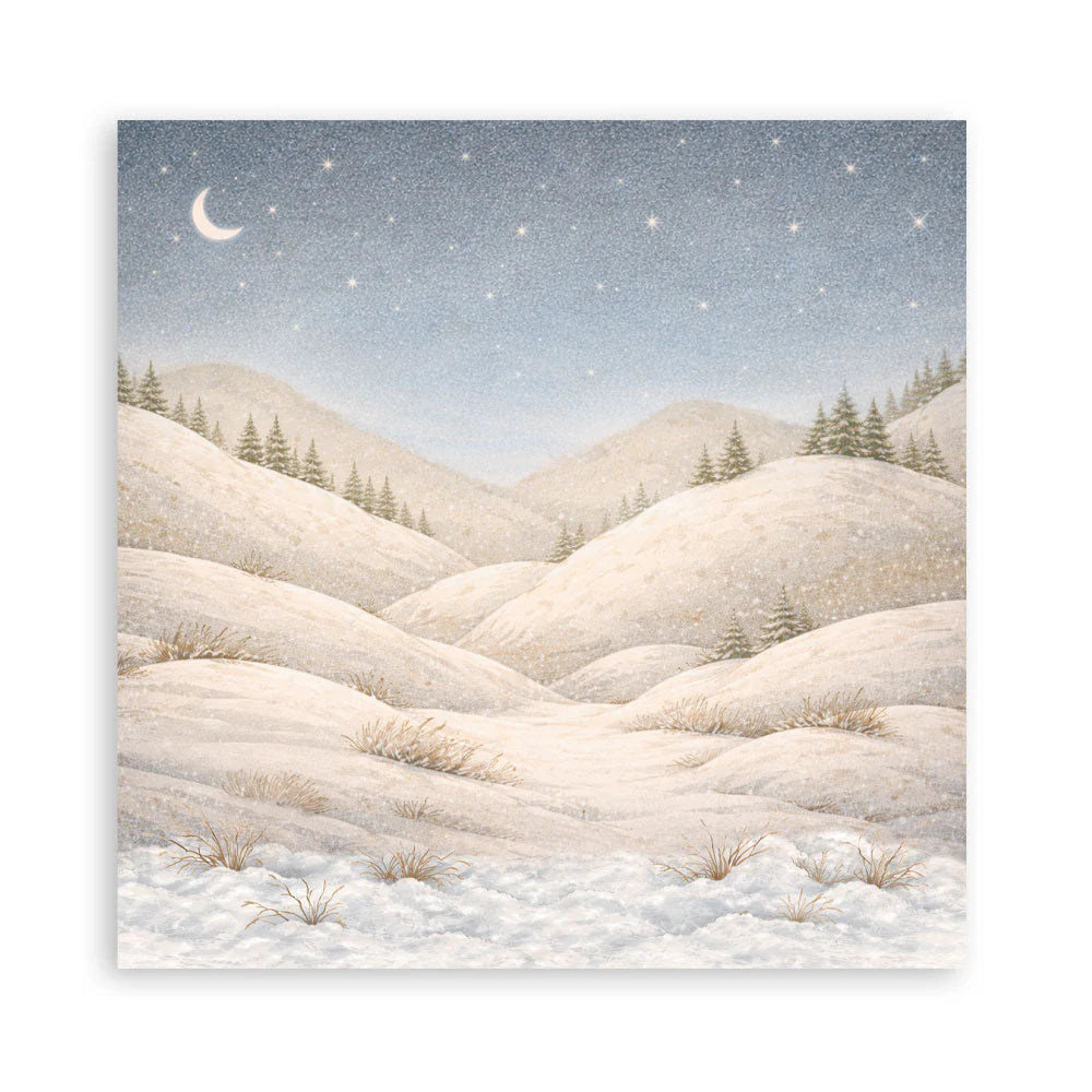 Stamperia - Scrapbooking Printed Pad For Art And Craft (12"x12") Single Face - Silent Night (22/sheets)