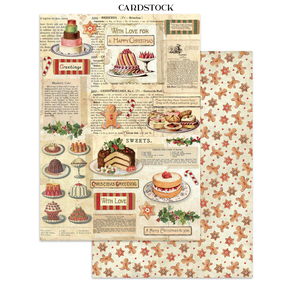 Stamperia - Printed Art Junk Journal: Stickers, Cut-Outs, Backgrounds For Art And Craft - Classic Christmas