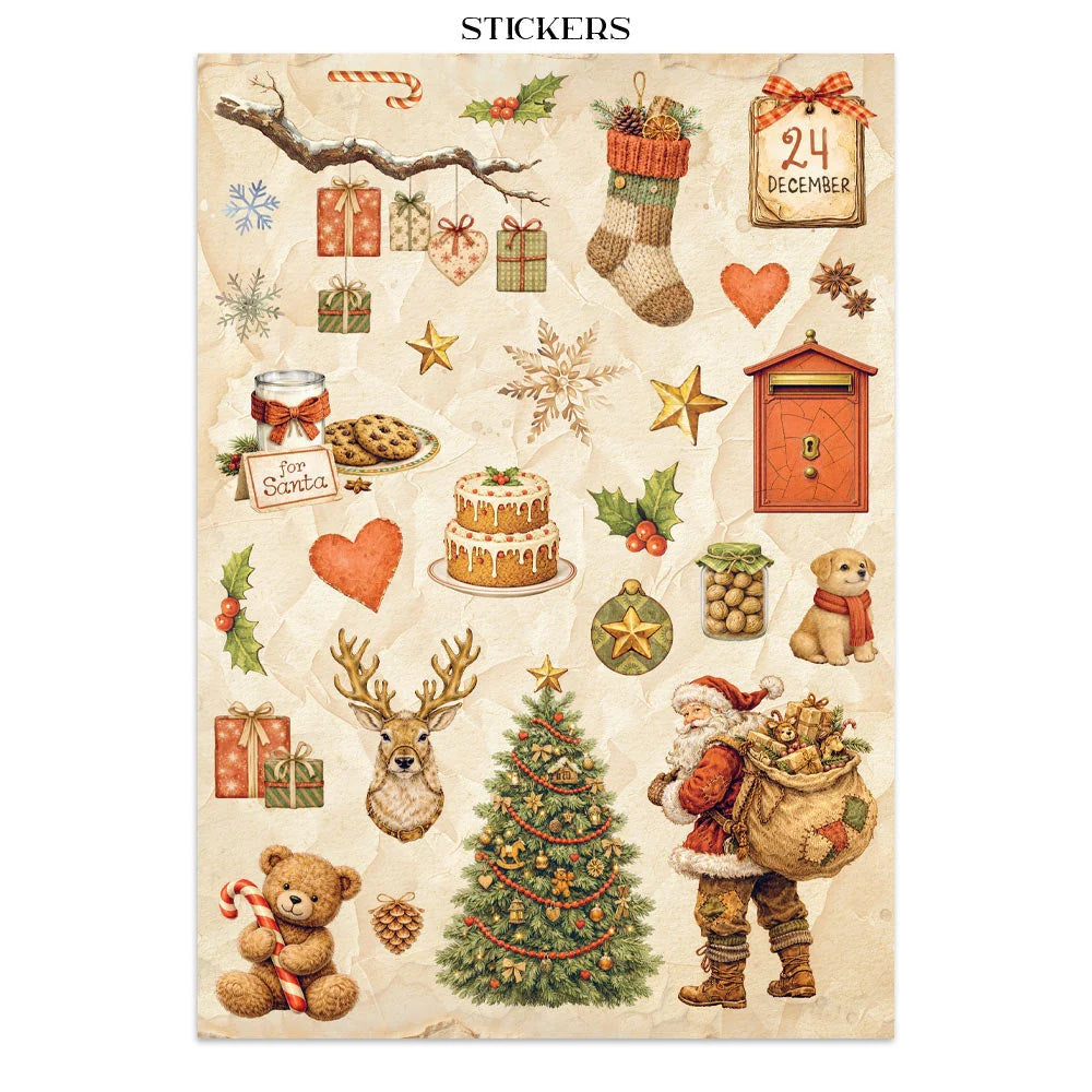 Stamperia - Printed Art Junk Journal: Stickers, Cut-Outs, Backgrounds For Art And Craft - Silent Night