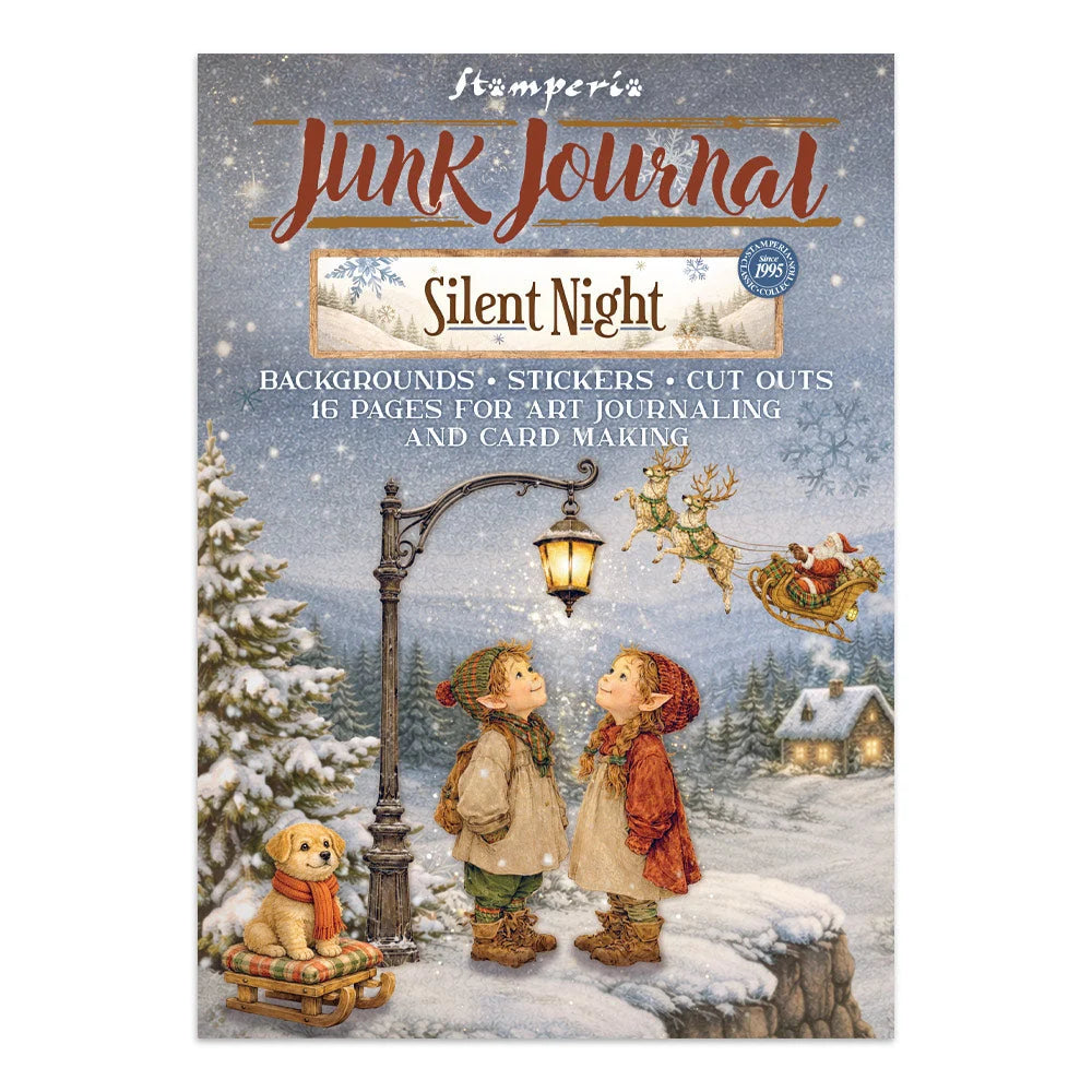 Stamperia - Printed Art Junk Journal: Stickers, Cut-Outs, Backgrounds For Art And Craft - Silent Night