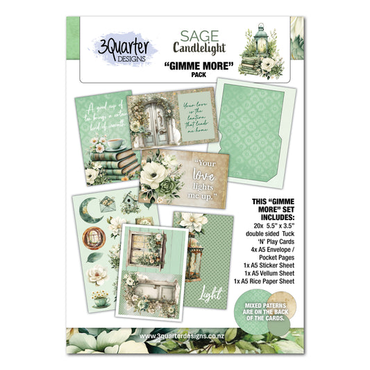 3Quarter Designs - Gimme More - Sage Candlelight
