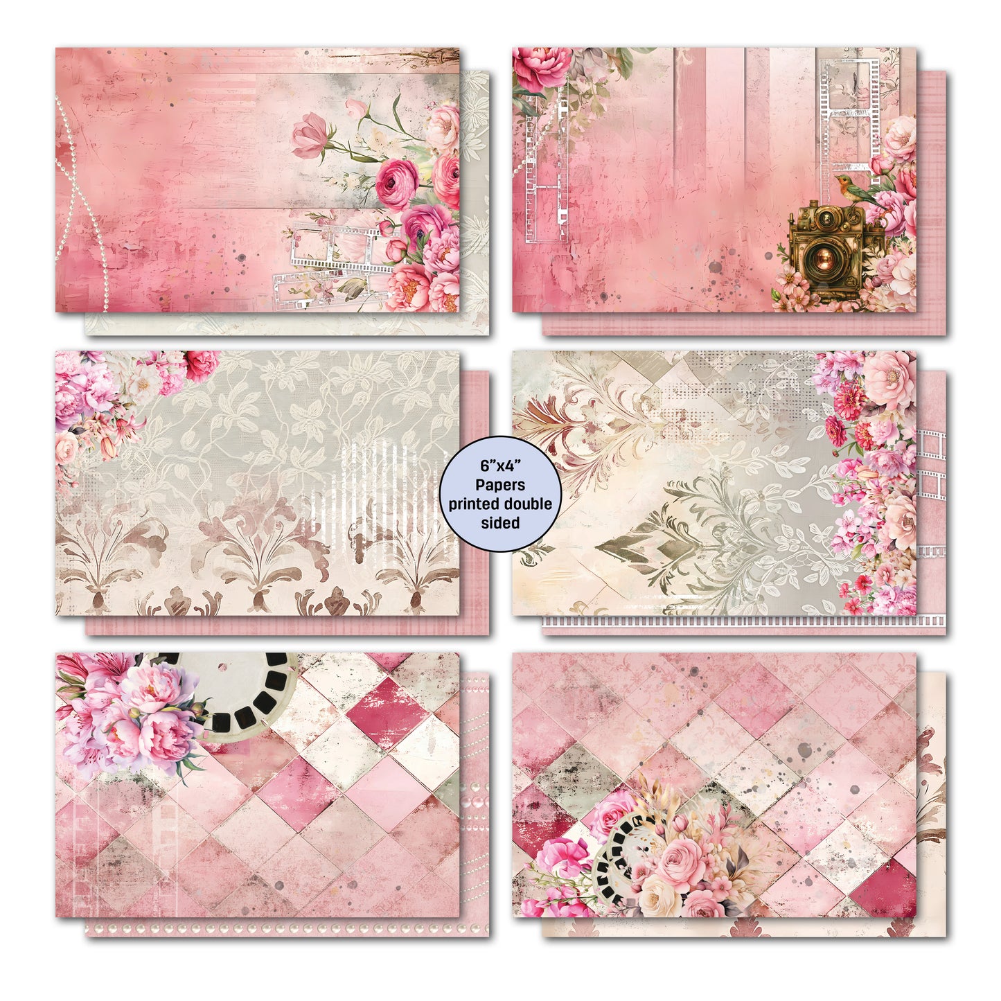 3Quarter Designs - 6x4 Card Making Pack - Shutter Glam