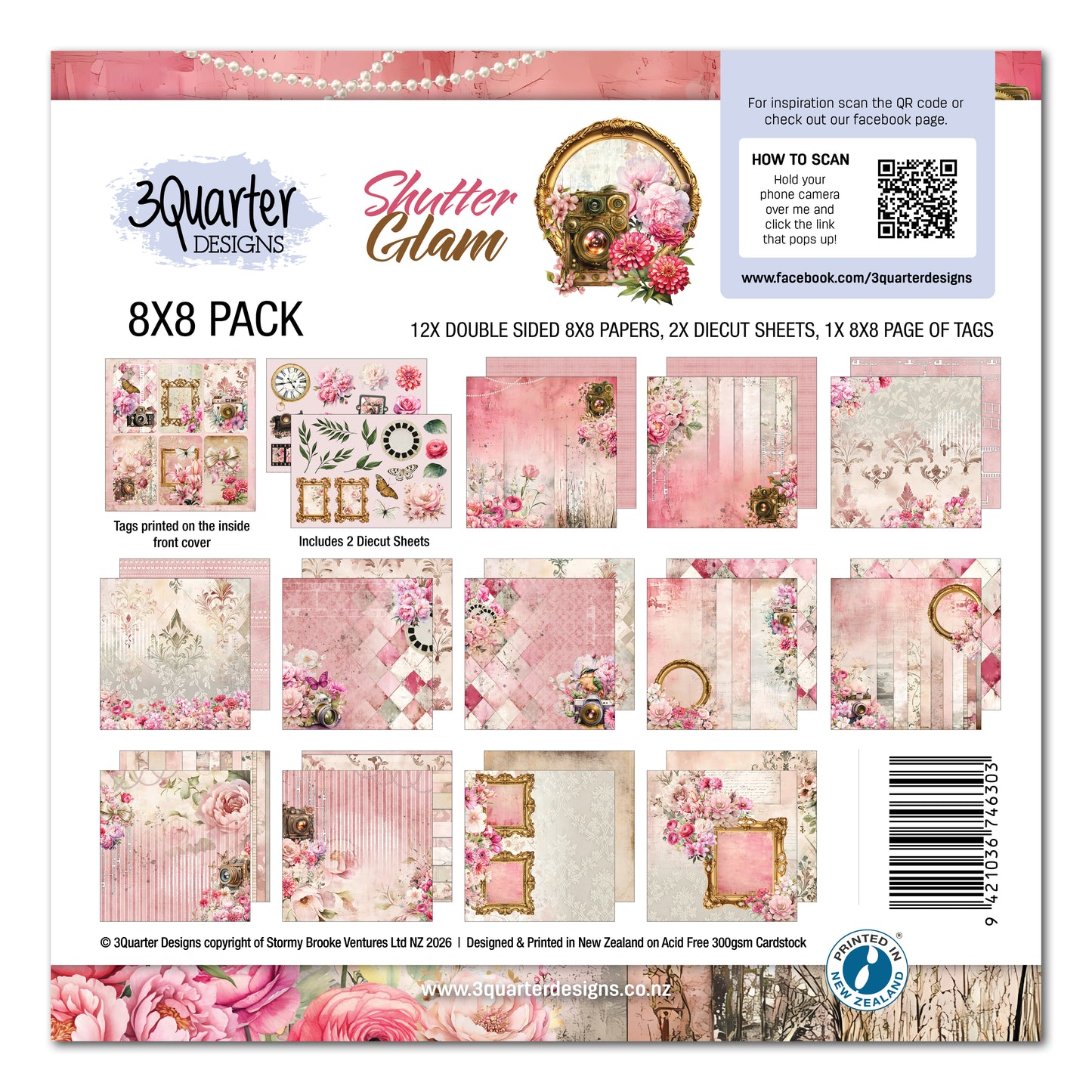 3Quarter Designs - 8x8 - Shutter Glam