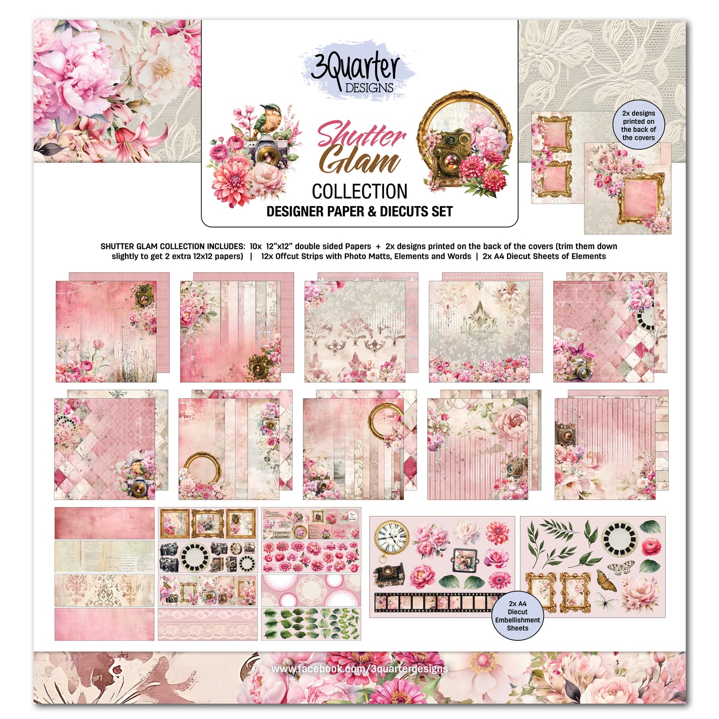 3Quarter Designs - 12x12 - Shutter Glam