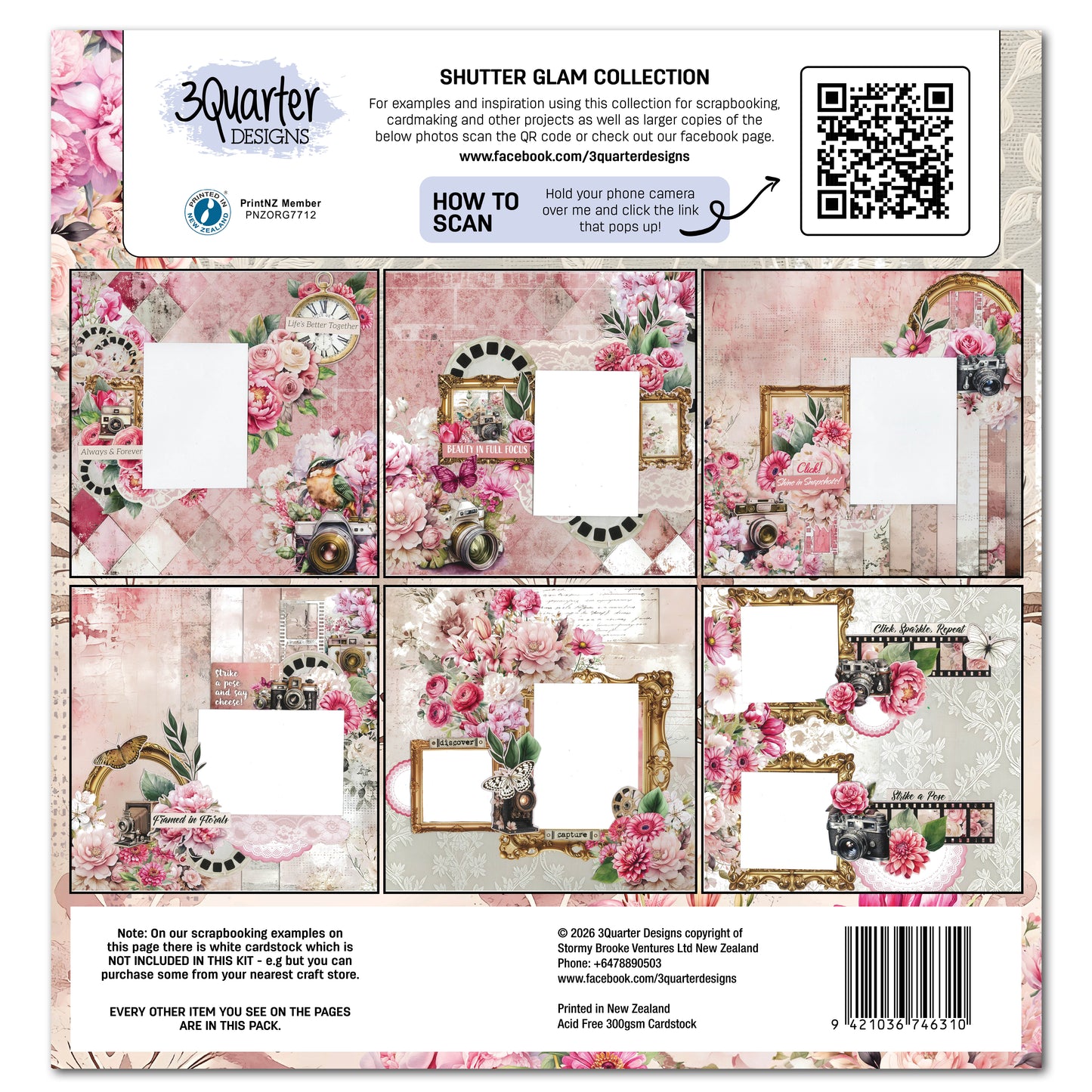 3Quarter Designs - 12x12 - Shutter Glam