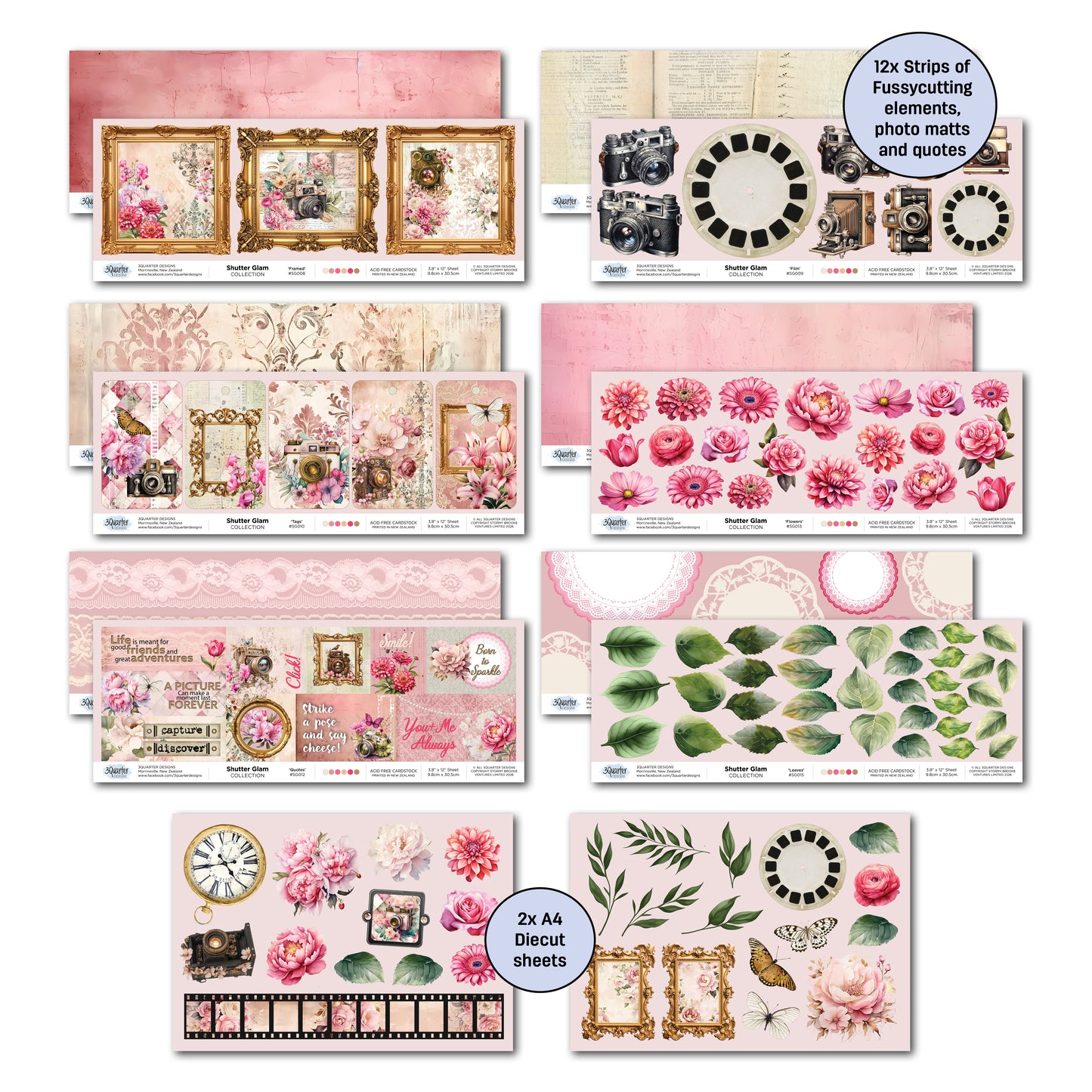 3Quarter Designs - 12x12 - Shutter Glam