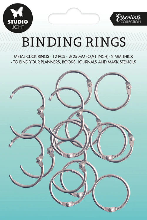 Studio Light - Binder Rings (12/pack) - Silver