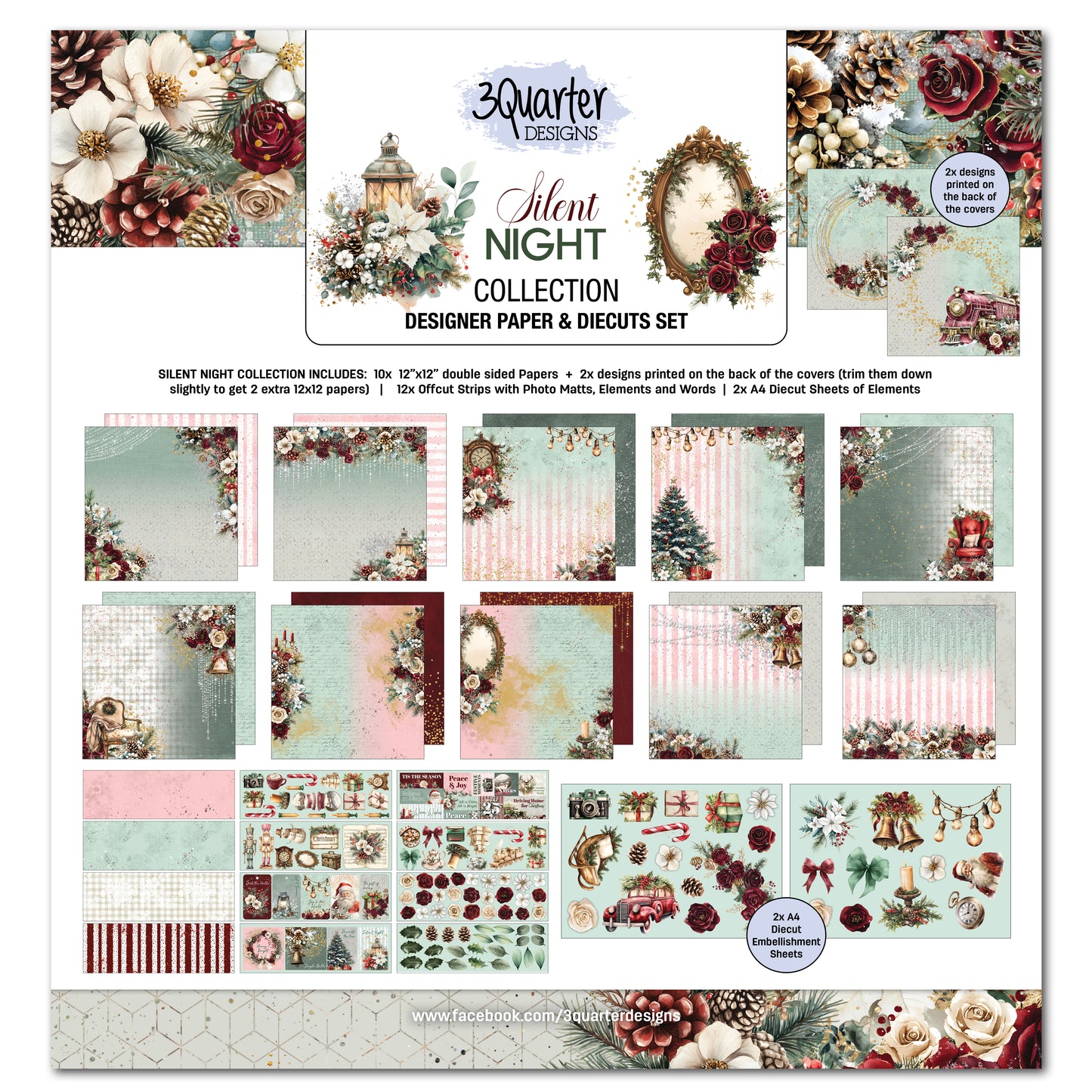 3Quarter Designs - 12x12 - Silent Night