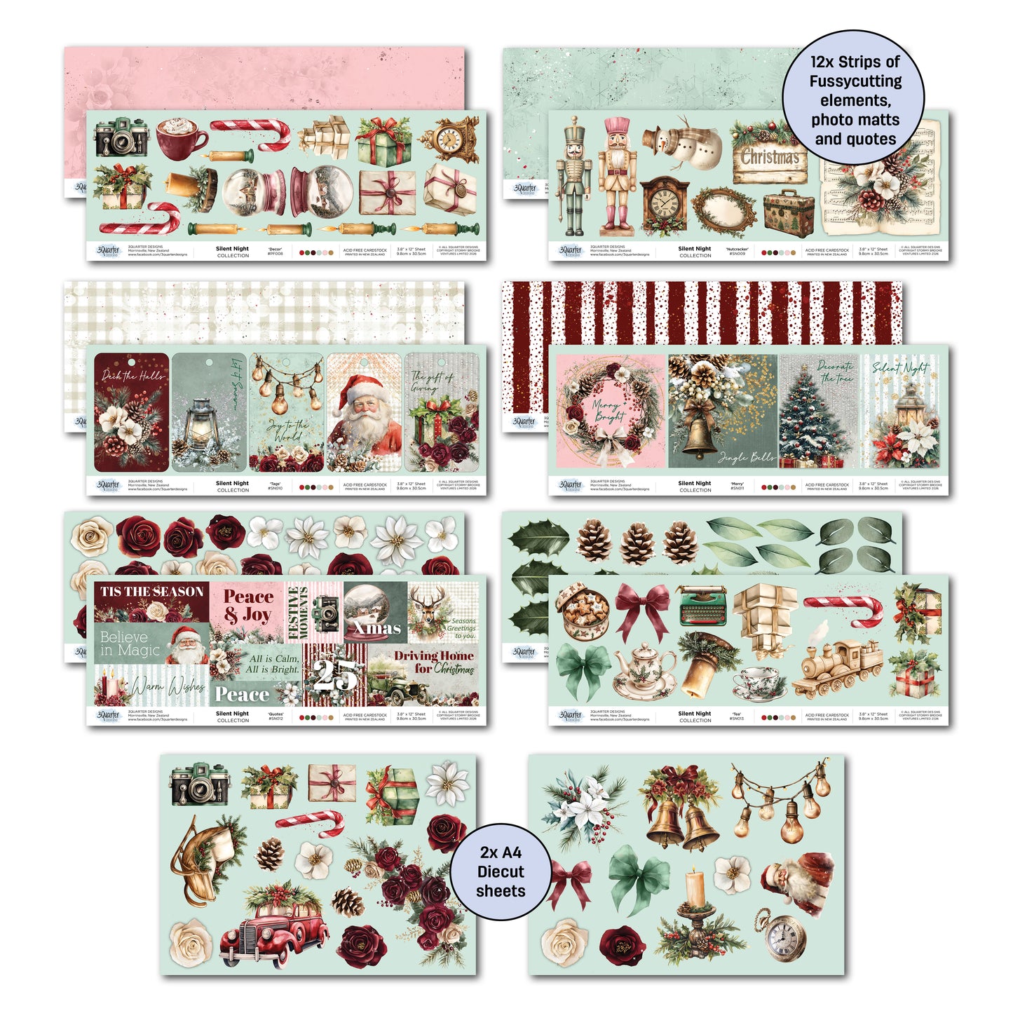 3Quarter Designs - 12x12 - Silent Night