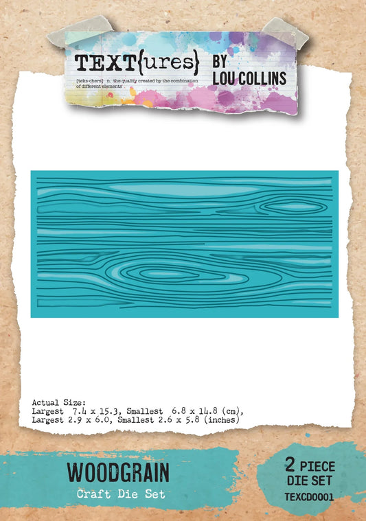Arden Creative Studio - TEXT{ures} Woodgrain Craft Die Set
