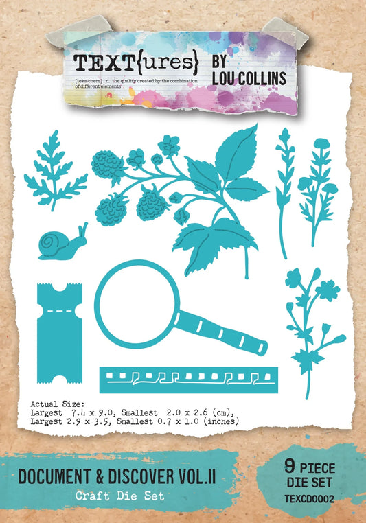 Arden Creative Studio - TEXT(ures) Document & Discover Vol.II Craft Die Set