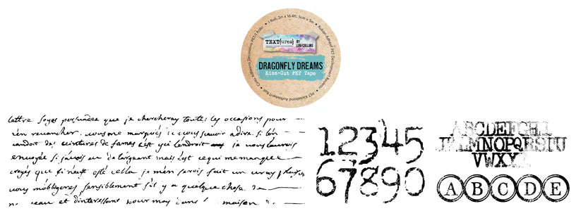 Arden Creative Studio - TEXT(ures) Dragonfly Dreams Kiss-Cut PET Tape