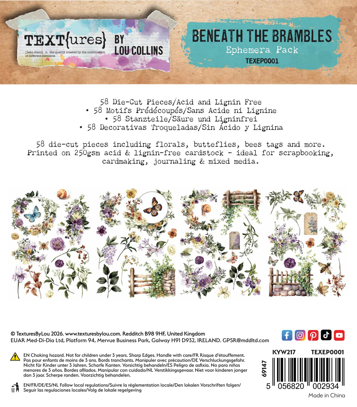 Arden Creative Studio - TEXT{ures} Beneath the Brambles - Ephemera Pack
