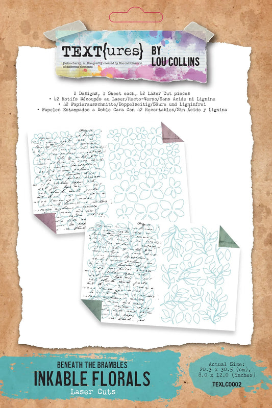 Arden Creative Studio - TEXT{ures} Beneath the Brambles - Laser Cut Inkable Florals Pack