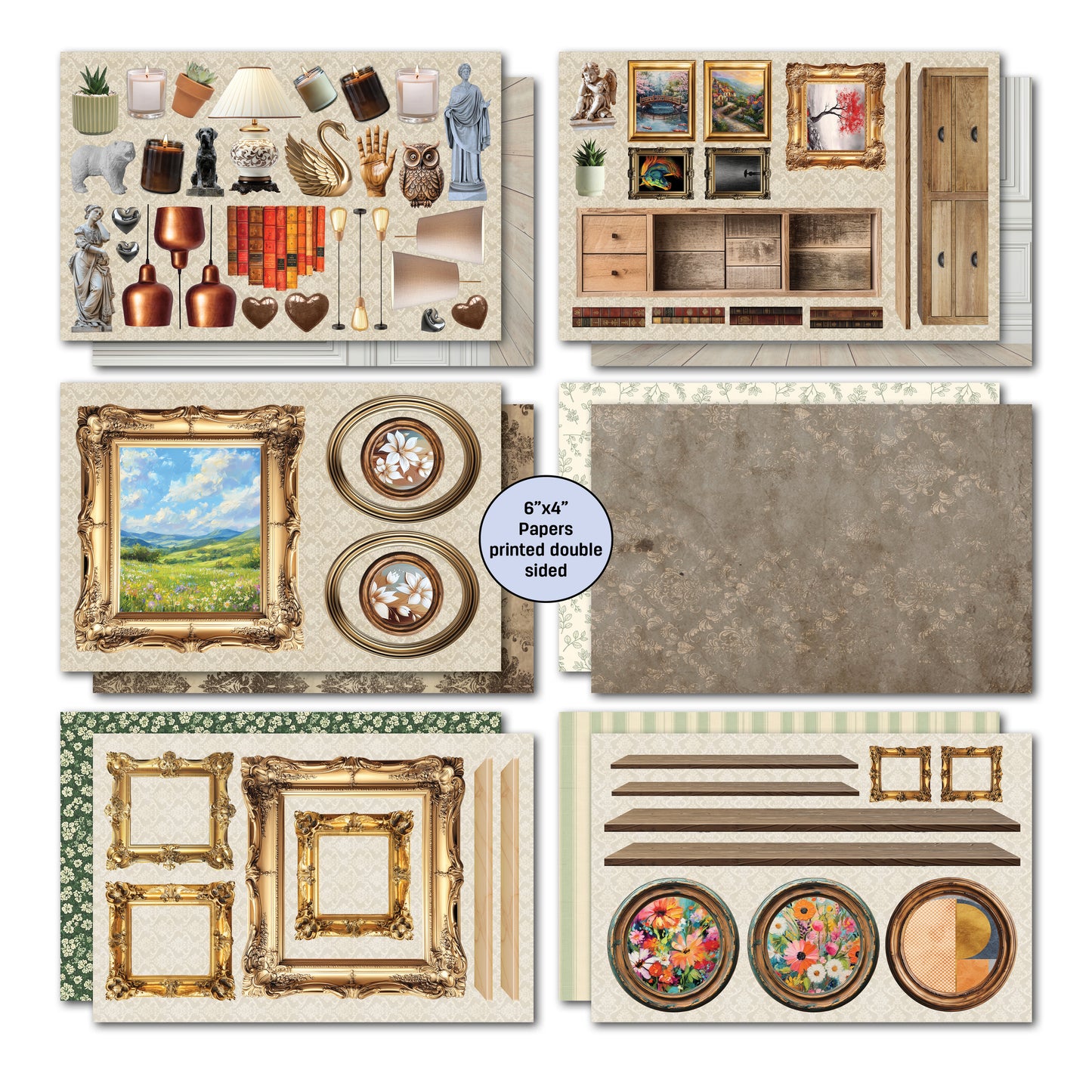 3Quarter Designs - 6x4 Card Making Pack - Timeless Gallery