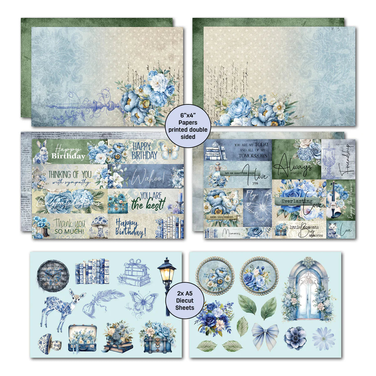 3Quarter Designs - 6x4 Card Making Pack - Twilight Ink