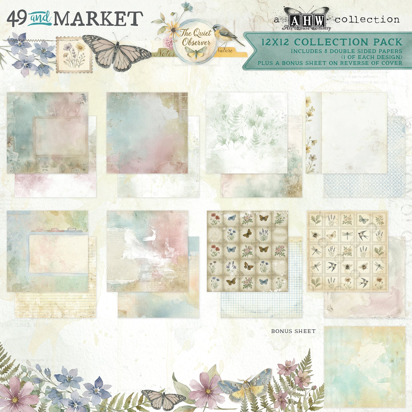 49 and Market - The Quiet Observer - 12x12 Collection Pack