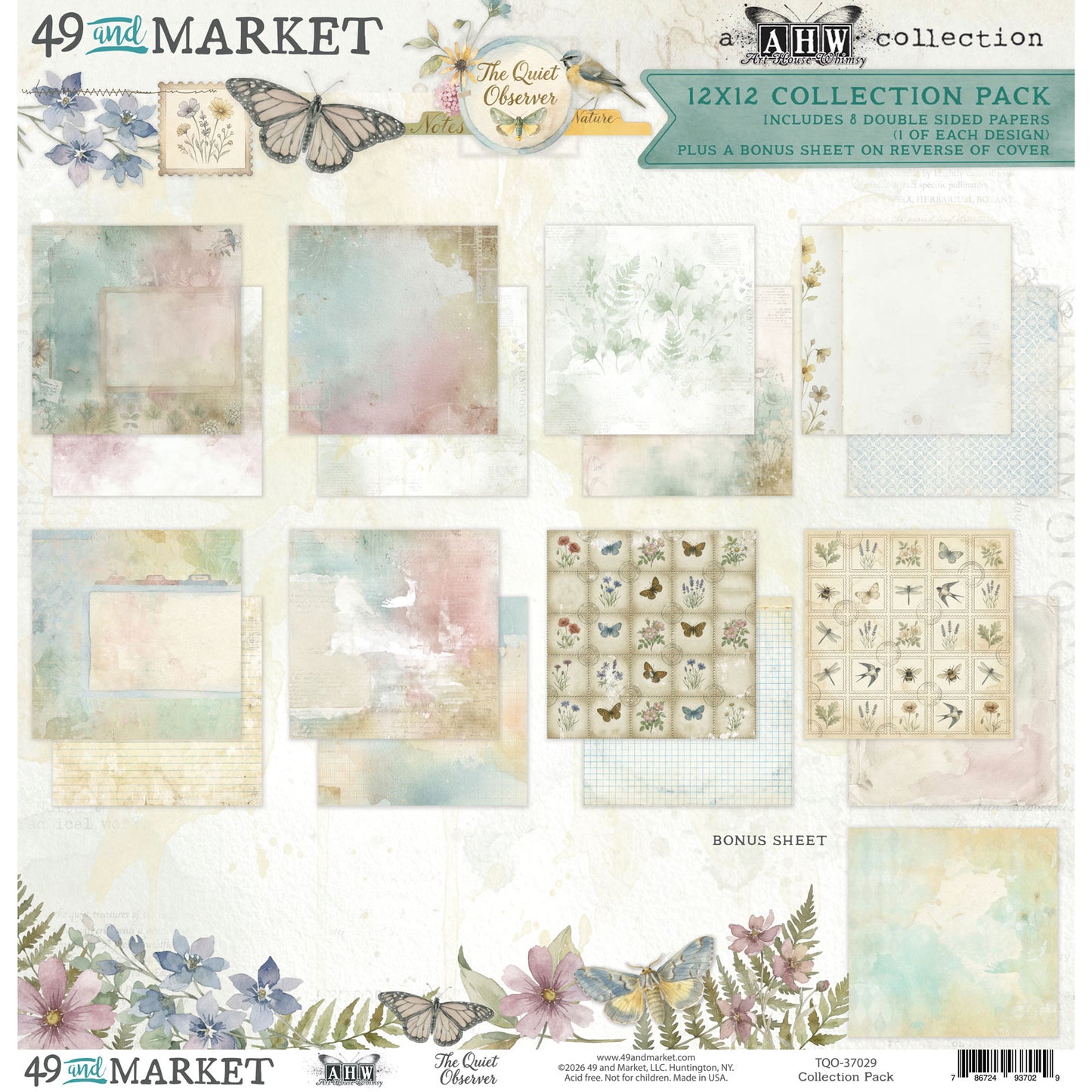 49 and Market - The Quiet Observer - 12x12 Collection Pack