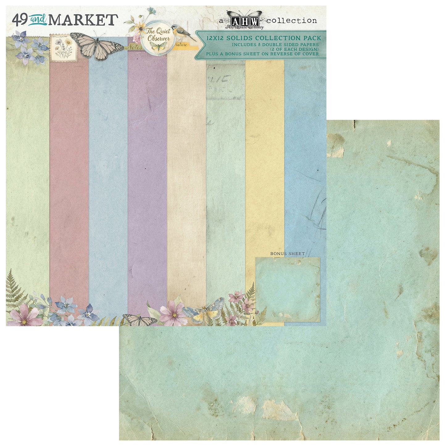 49 and Market - The Quiet Observer - 12x12 Solid Collection Pack
