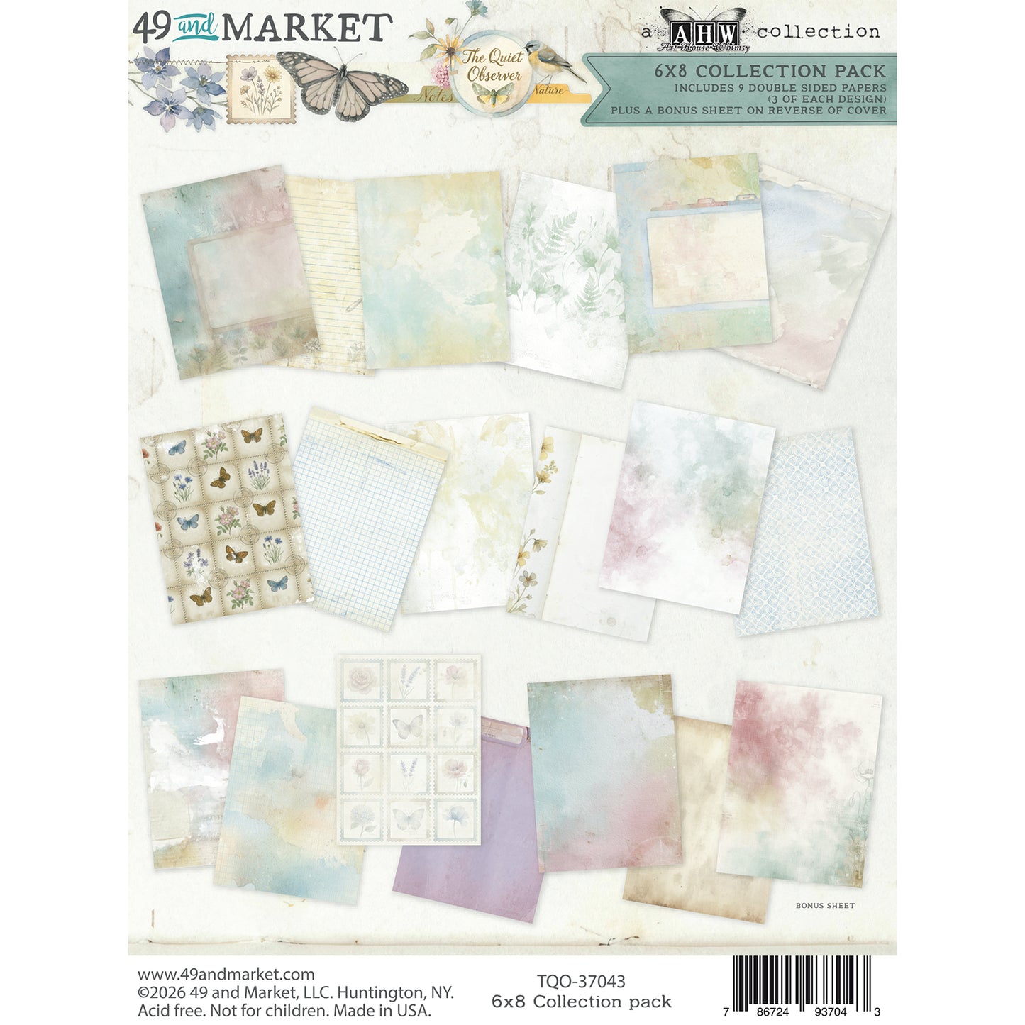 49 and Market - The Quiet Observer - 6x8 Collection Pack