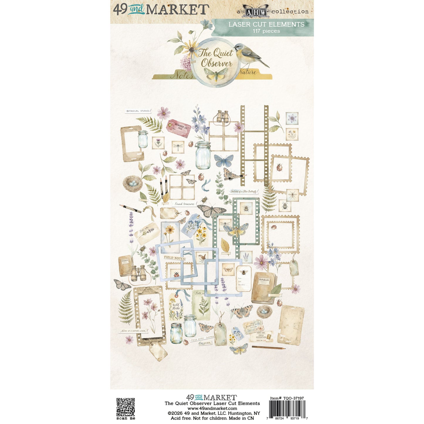 49 And Market - The Quiet Observer - Laser Cut Elements