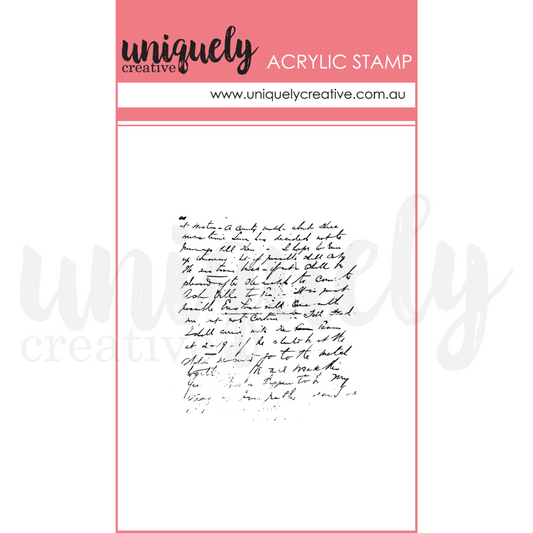 Uniquely Creative - (Advent 2024) - Vintage Script Stamp