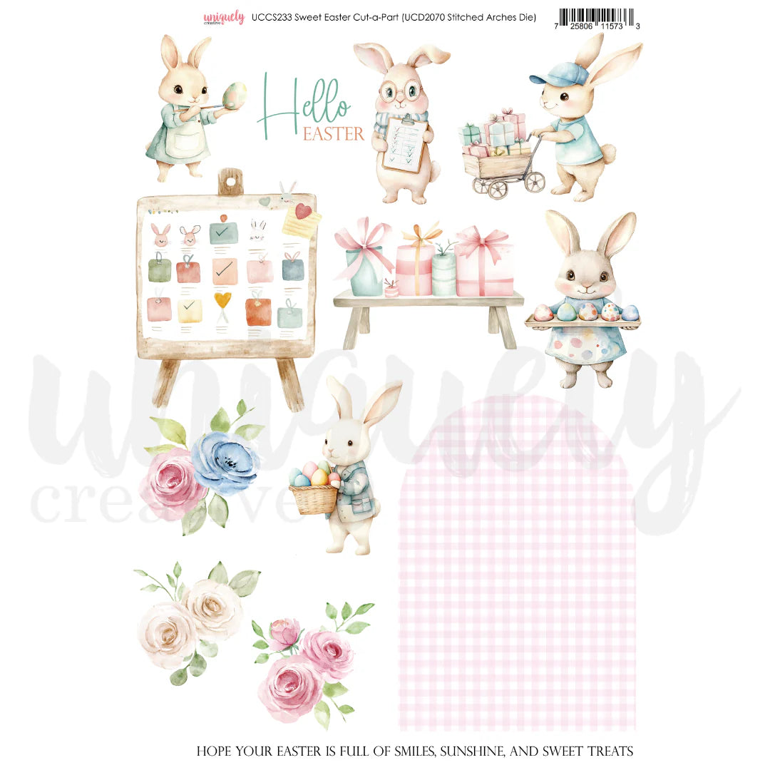 Uniquely Creative - Sweet Easter - Cut-a-Part Sheet