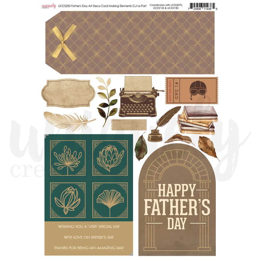 Uniquely Creative - Father's Day - A4 Card Making Mini Bundle