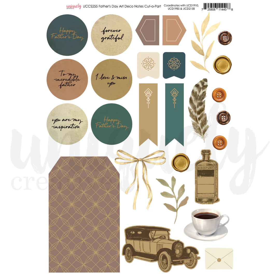 Uniquely Creative - Father's Day - A4 Card Making Mini Bundle