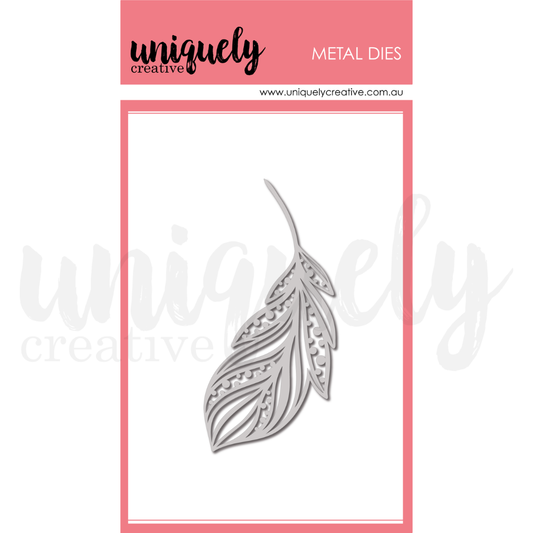 Uniquely Creative - Tea & Tranquility - Free Spirit Feather Die