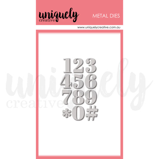 Uniquely Creative - Serif Number Die (Oh So Lovely release)