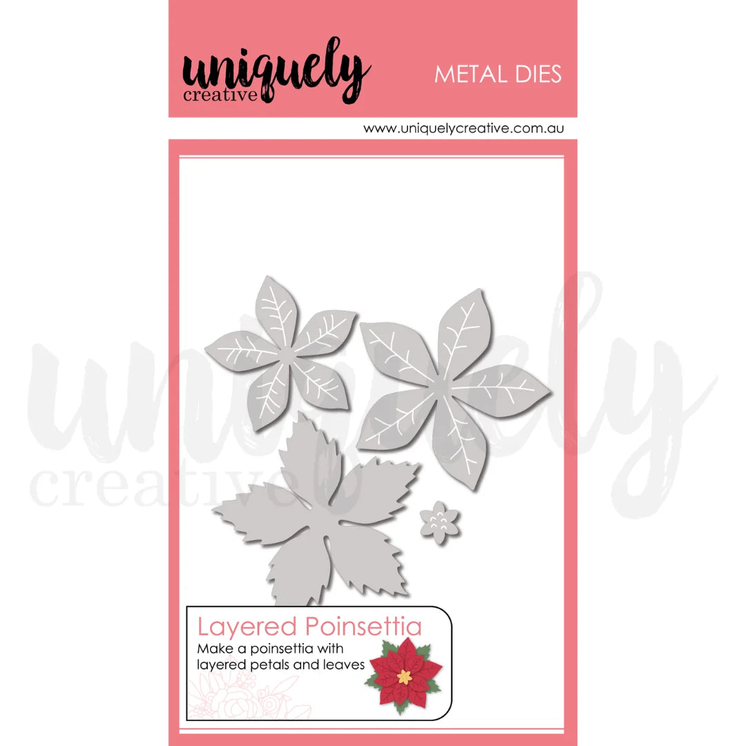 Uniquely Creative - Layered Poinsettia Die (Oct 26)