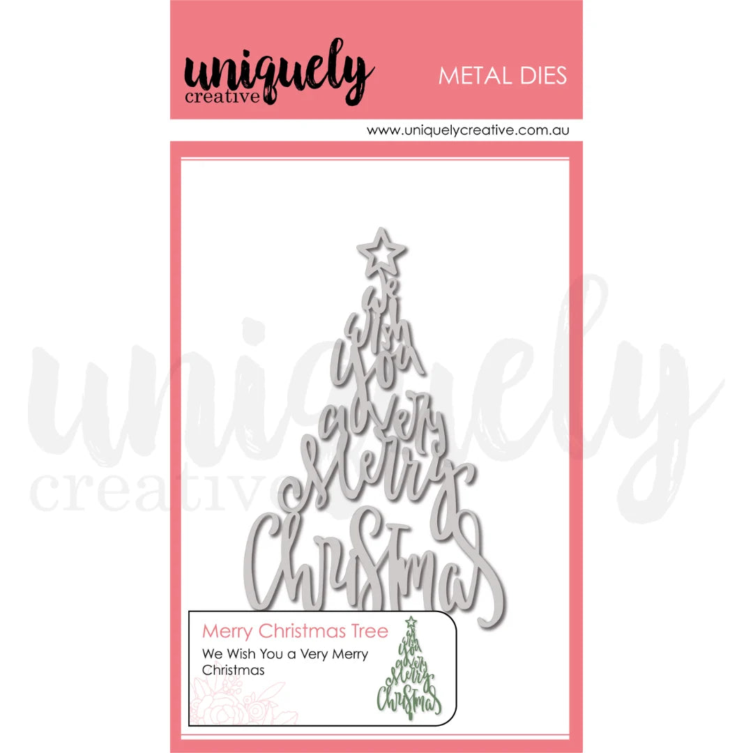 Uniquely Creative - Merry Christmas Tree Die (Oct 26)