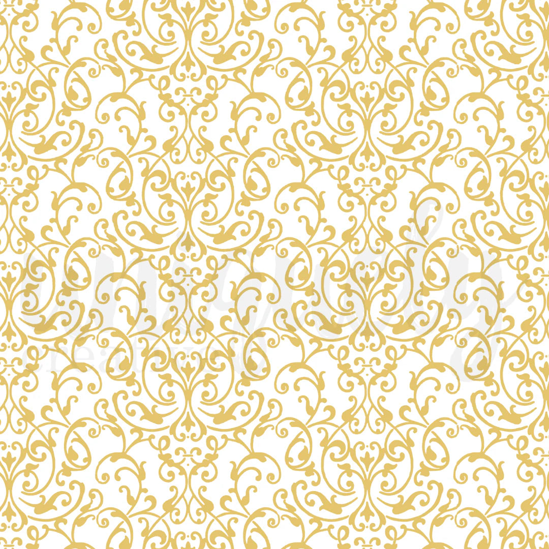 Uniquely Creative - 12 x 12 Damask Foil Acetate (Bohemian Escape)