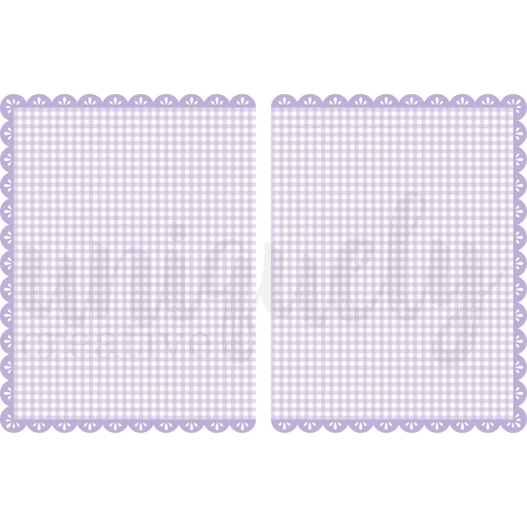 Uniquely Creative - Purple Gingham - Double Decorative Base Layer (Ultraviolet Delight )