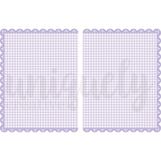 Uniquely Creative - Purple Gingham - Double Decorative Base Layer (Ultraviolet Delight )