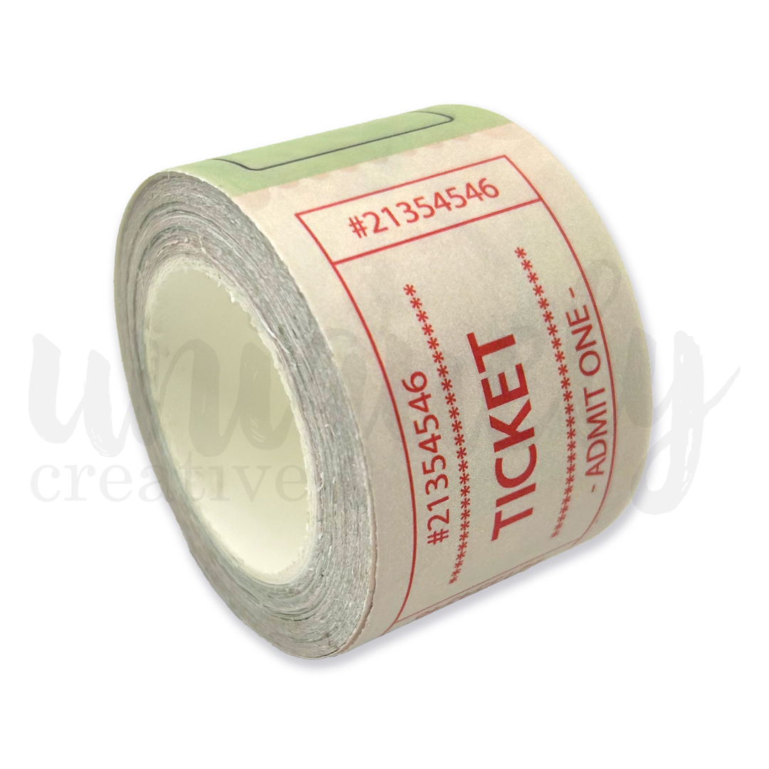 Uniquely Creative - Tea & Tranquility - Vintage Tickets Washi Tape Roll (30mm)