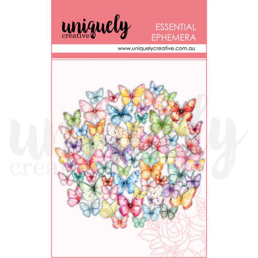 Uniquely Creative - Colourful Butterflies Ephemera (Oh So Lovely)