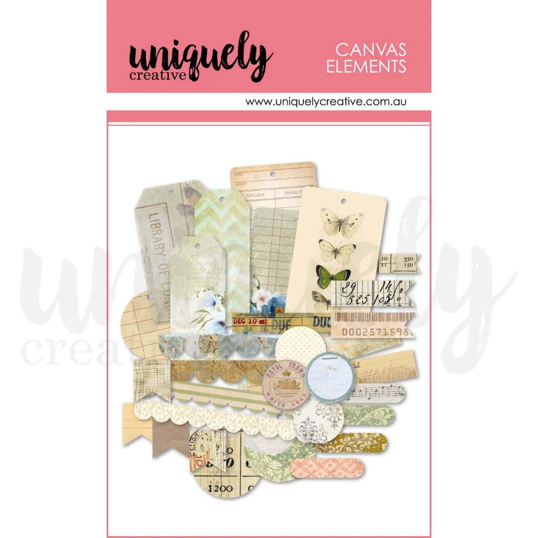 Uniquely Creative - Vintage Canvas Elements (Sept 26)