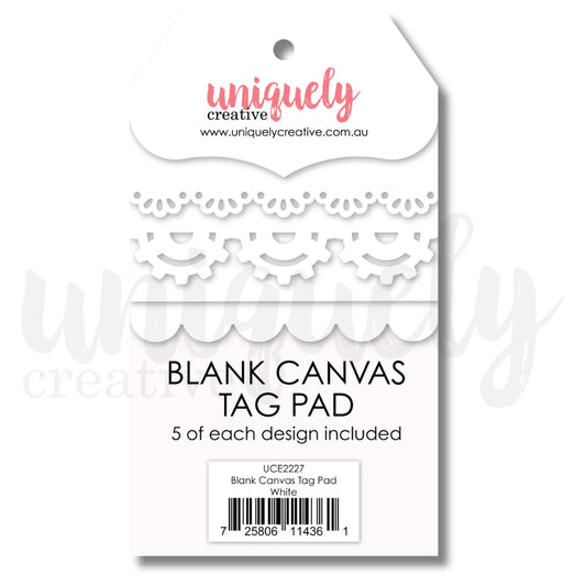 Uniquely Creative - Blank Canvas Tag Pad - White (Aug 26)