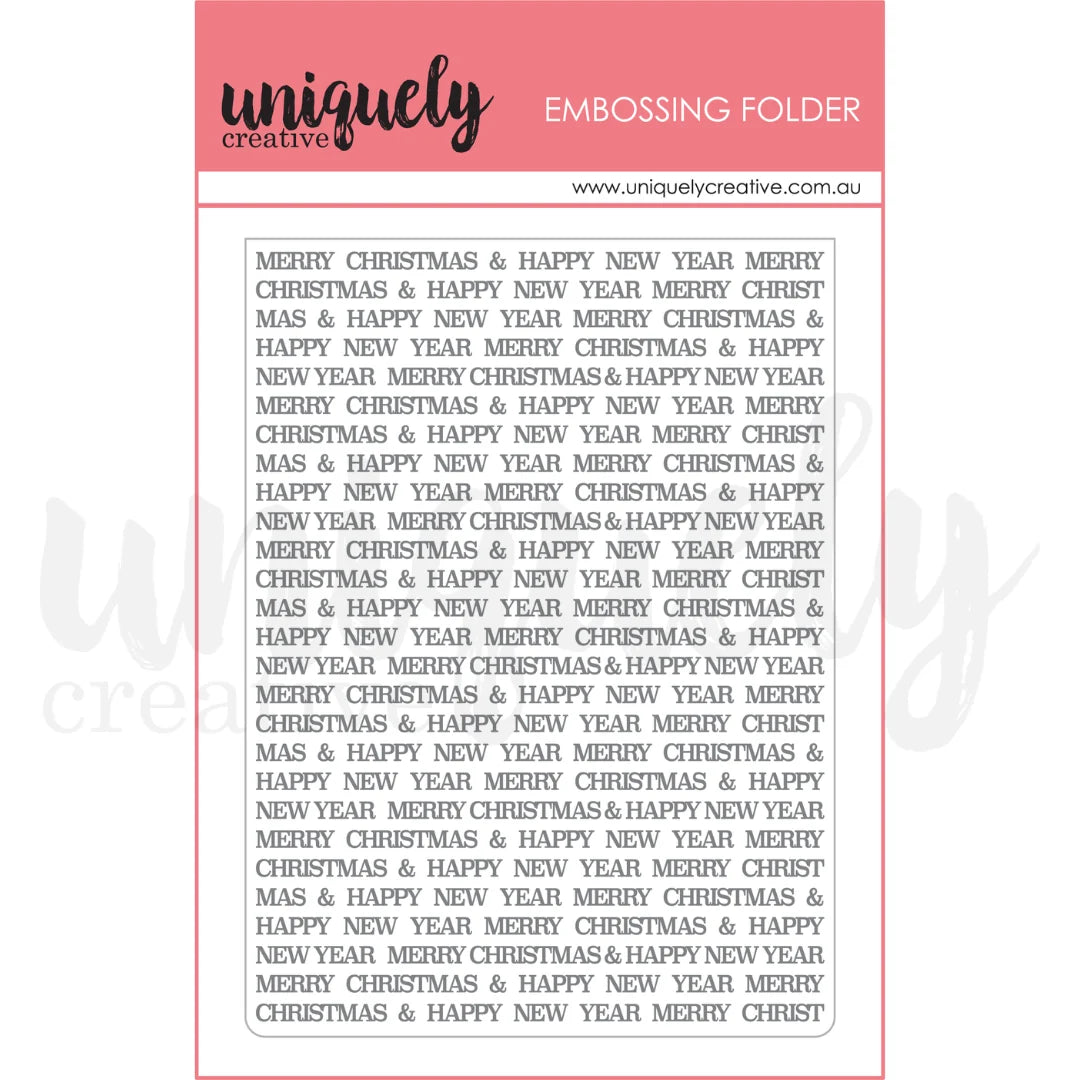 Uniquely Creative - Christmas Embossing Folder (Oct 26)