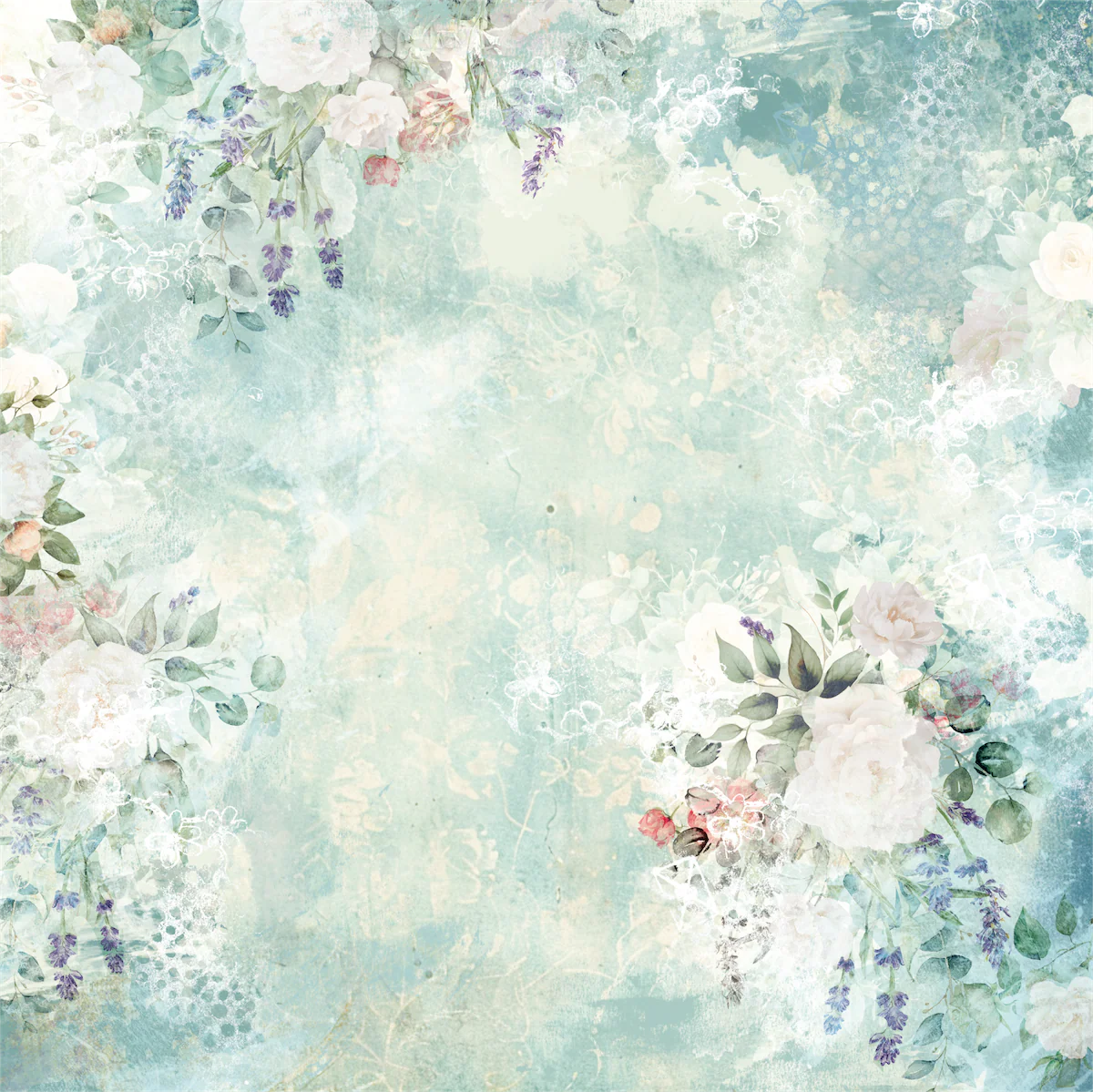 Uniquely Creative - 12x12 Floral Biology Paper (1/sheet) - Advent 2025